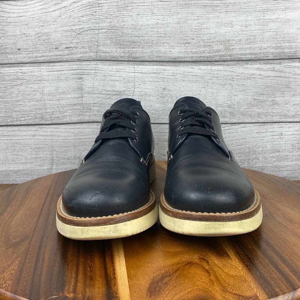 Coach Derby Lace Up Navy Blue Leather Shoes G1671 Men’s Size 10 D / EU 43 - Picture 7 of 12